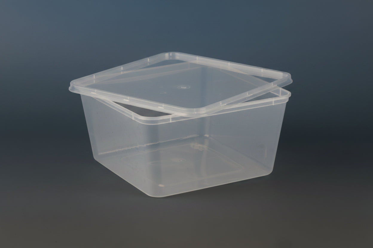 Plastic Containers Square 3 Litre with Lids