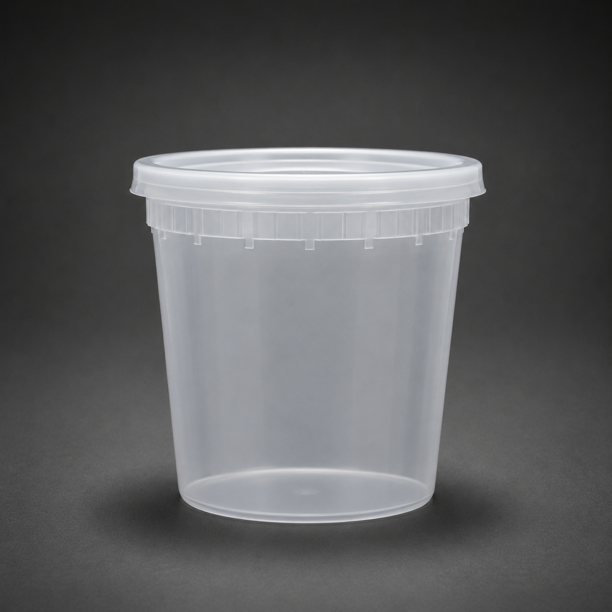 Plastic Containers & Lids 24oz Round NewSpring