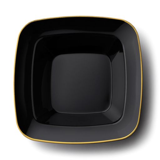 5oz Dessert Bowls Black/Gold 'Decor'