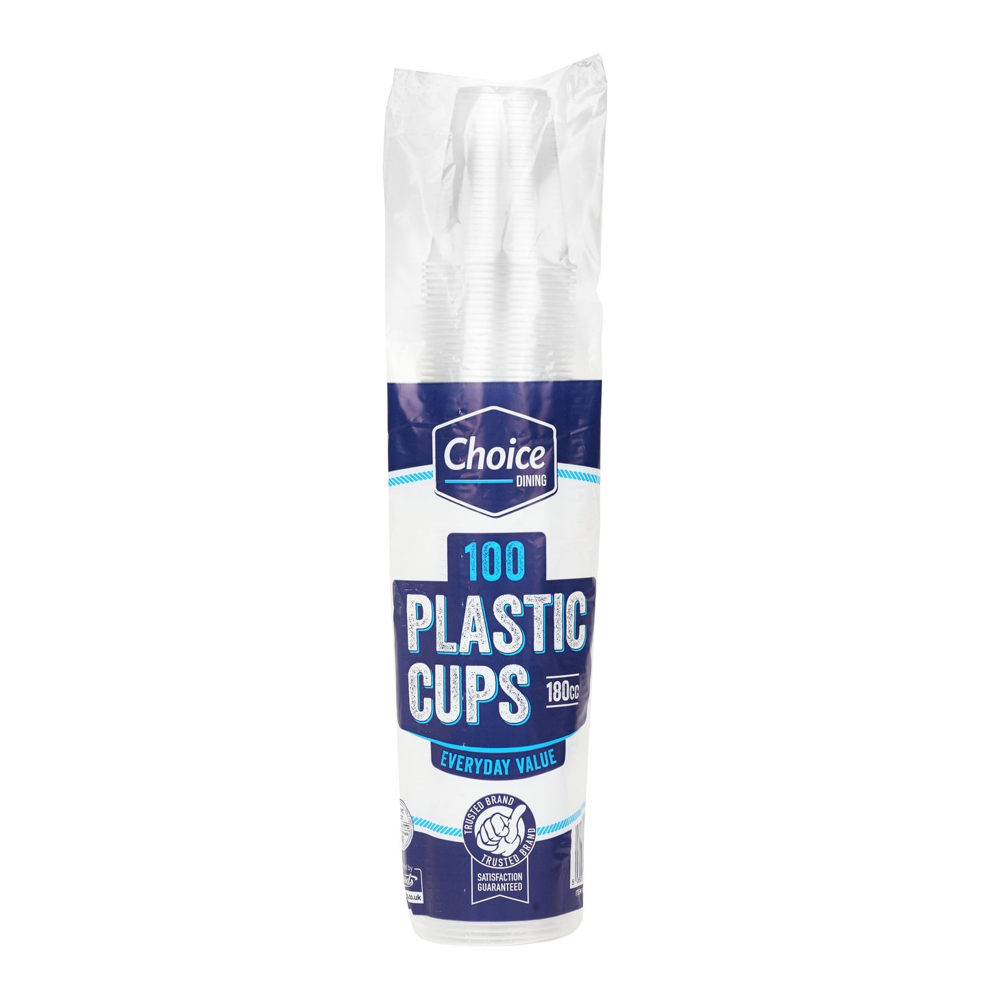 Plastic Cups 180cc Clear 'Choice Dining'