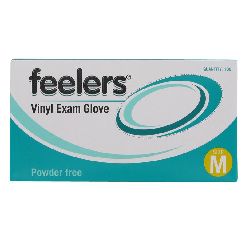 Vinyl Gloves Medium Clear Powder Free 10/100's