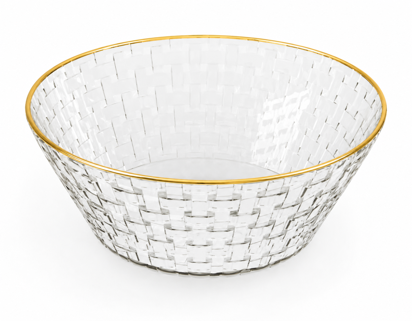 Woven Collection 12oz Clear/Gold 'Superior' 12/10s