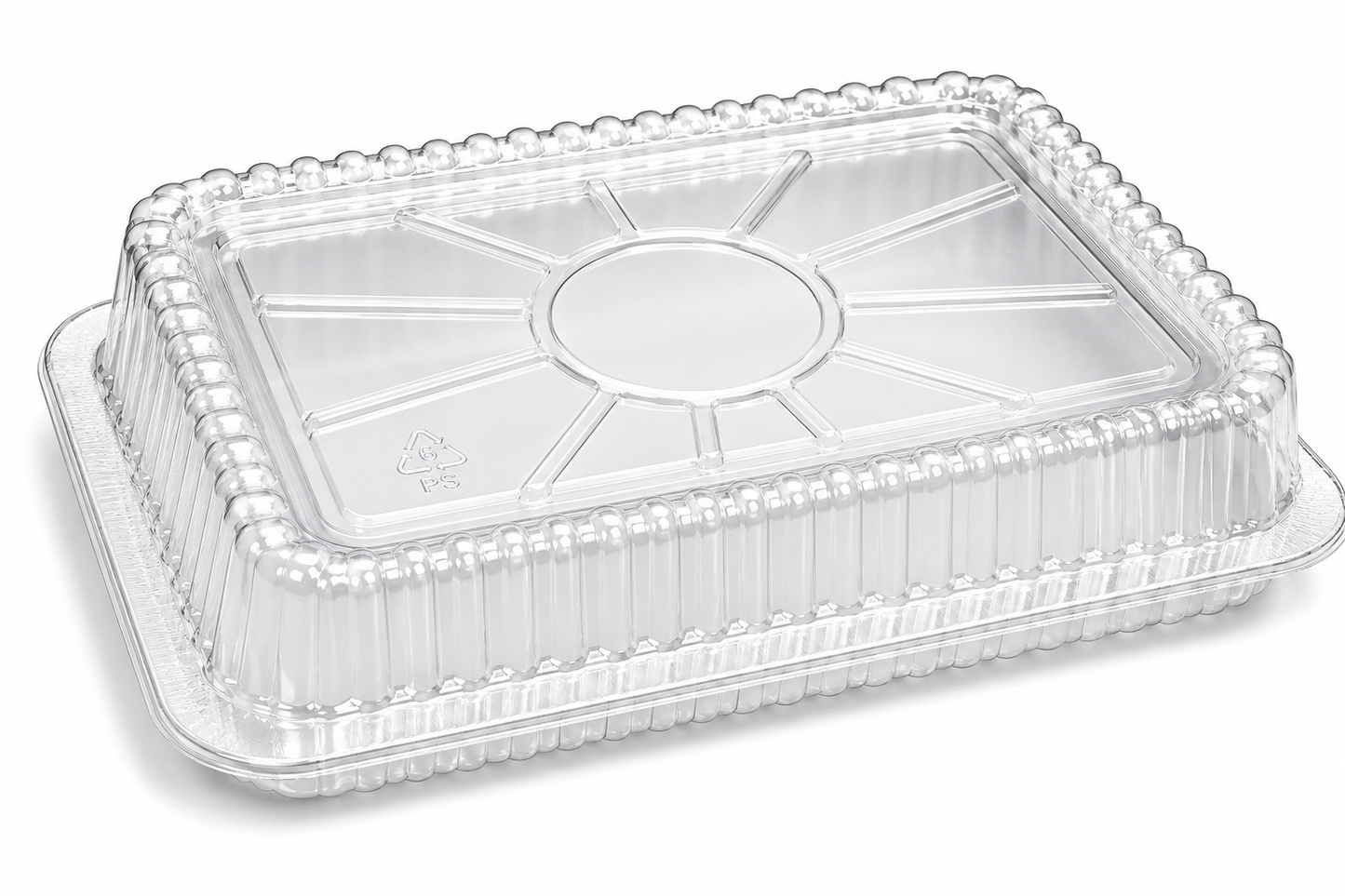 Plastic Dome Clear Lids For 0.5 Litre 1000/CS