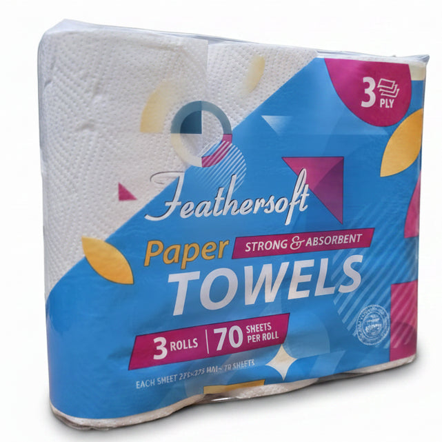 Kitchen Paper 3ply 'Feathersoft' 8/3's
