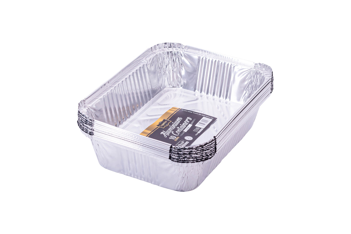Packed Aluminium Containers 2 Litre 'Superior'