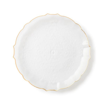 Deluxe Collection 7.5' Plates Clear/Gold 12/10's