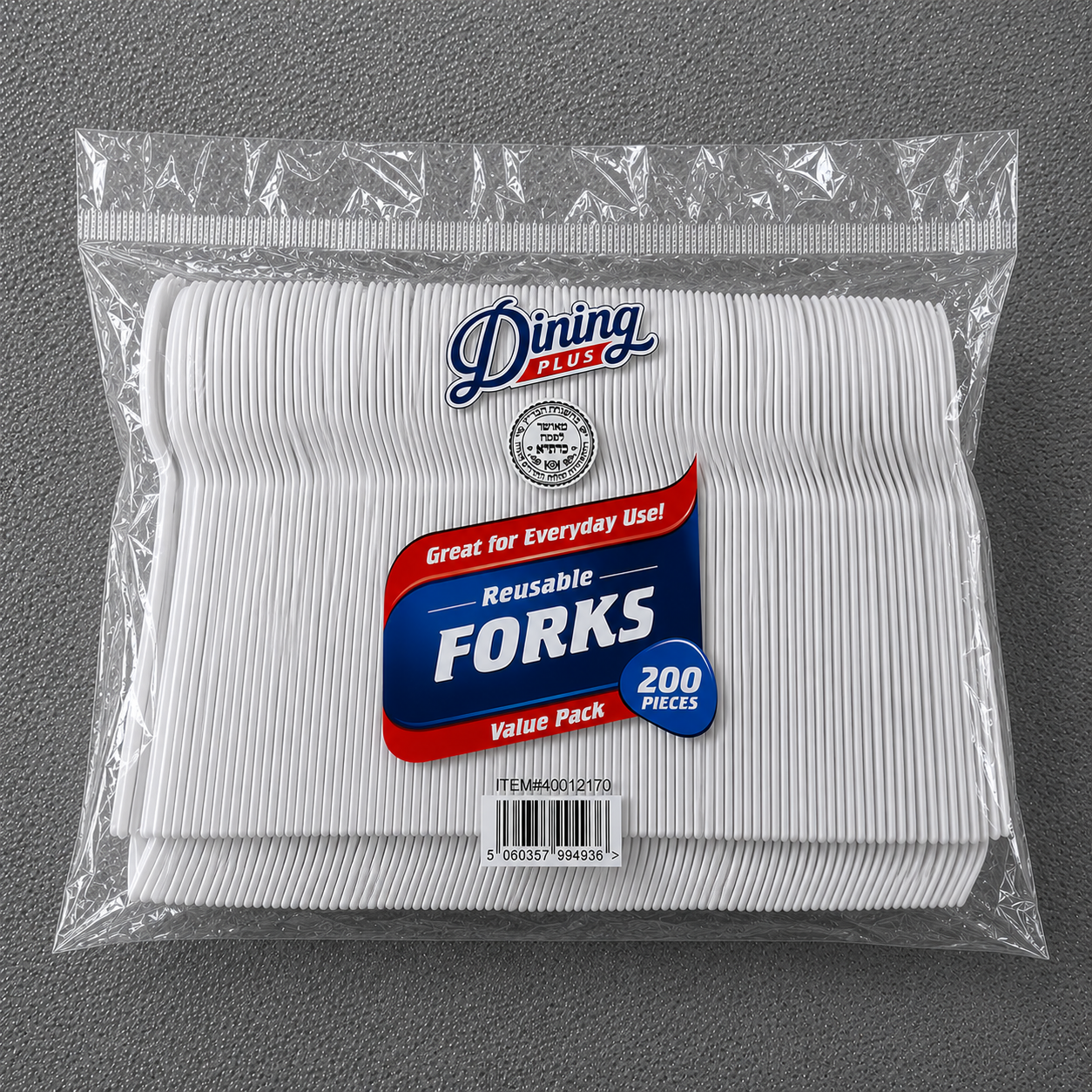 Plastic Forks White "Dining Plus"