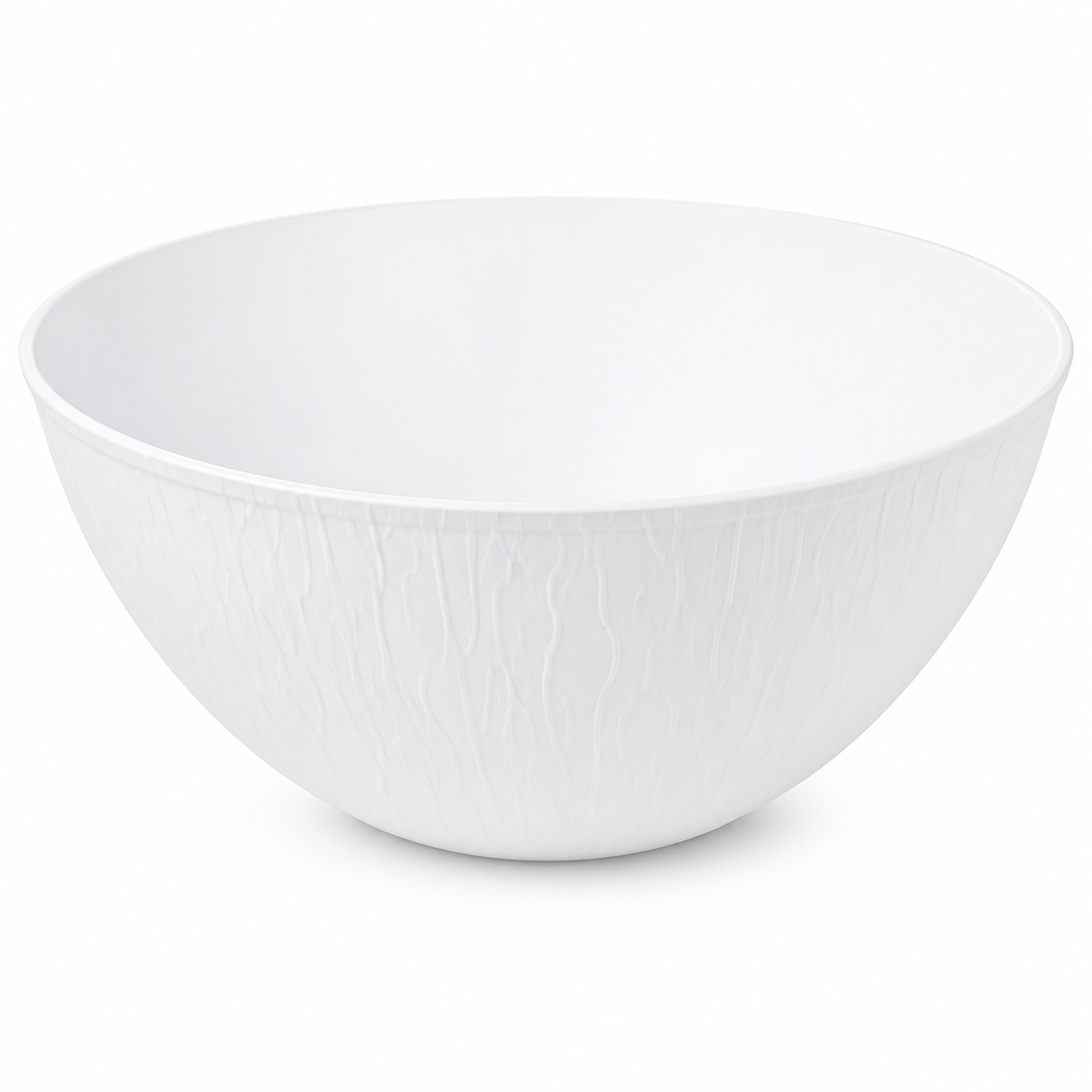Wood Style White Serving Bowl 9" 30oz 'Superior' 25/CS