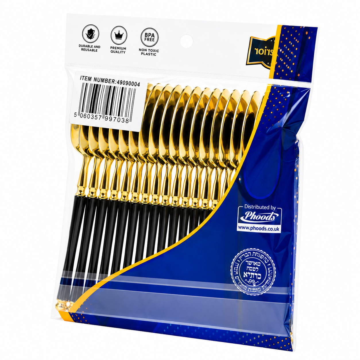 Superior Teaspoons Gold Black Gold