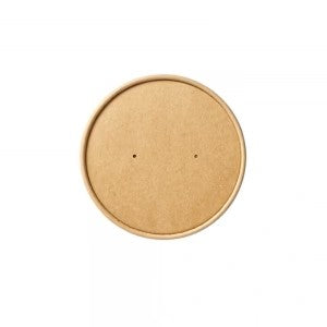 Kraft Lids for Paper Kraft 12/16oz HD Soup Containers 500/CS