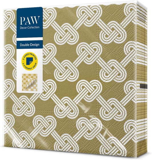 Design Napkins Hearts Pretzels 'Paw'