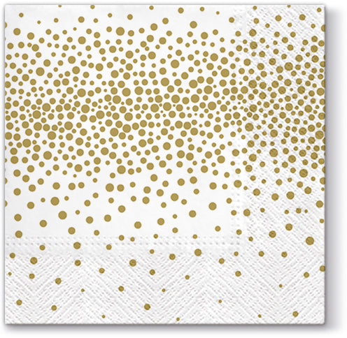 Design Napkins Confetti Gold 'Paw'