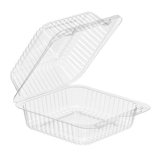 Plastic Containers 'Sure Lock' Clear Hinged Lid