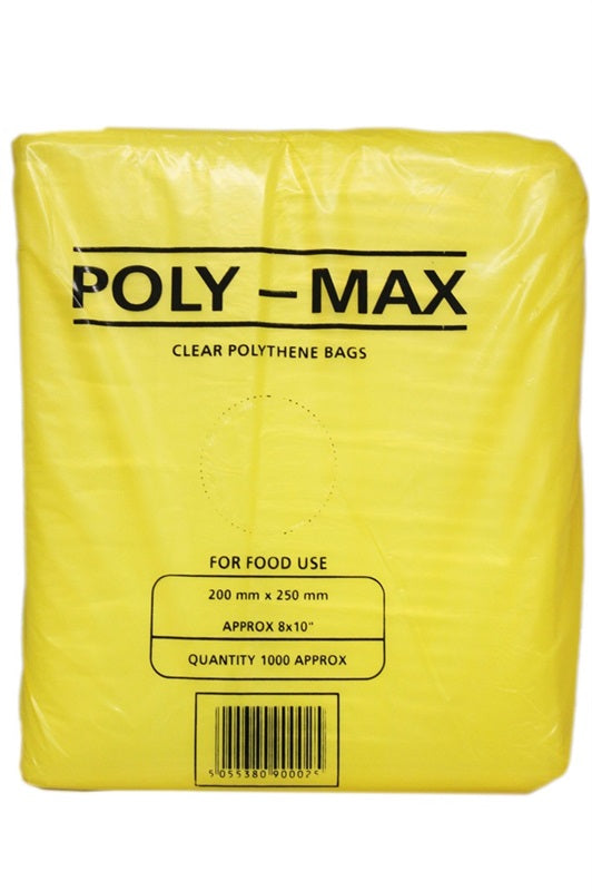 Polymax Clear Bags 6x8
