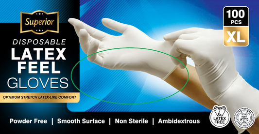 Latex Feel Gloves X-Large 'Superior'