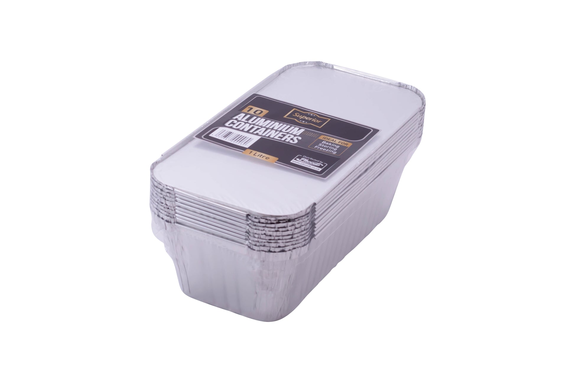Aluminium Containers Packed 1 Litre 'Superior'