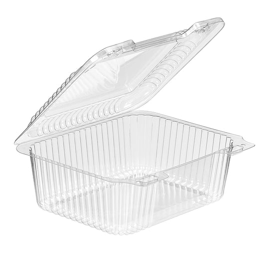 Plastic Containers 'Sure Lock' Clear Hinged Lid