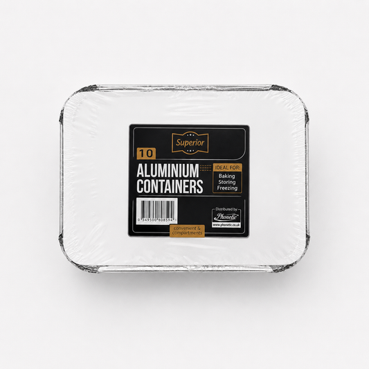 Aluminium Containers Packed 3 Compartment 'Superior'