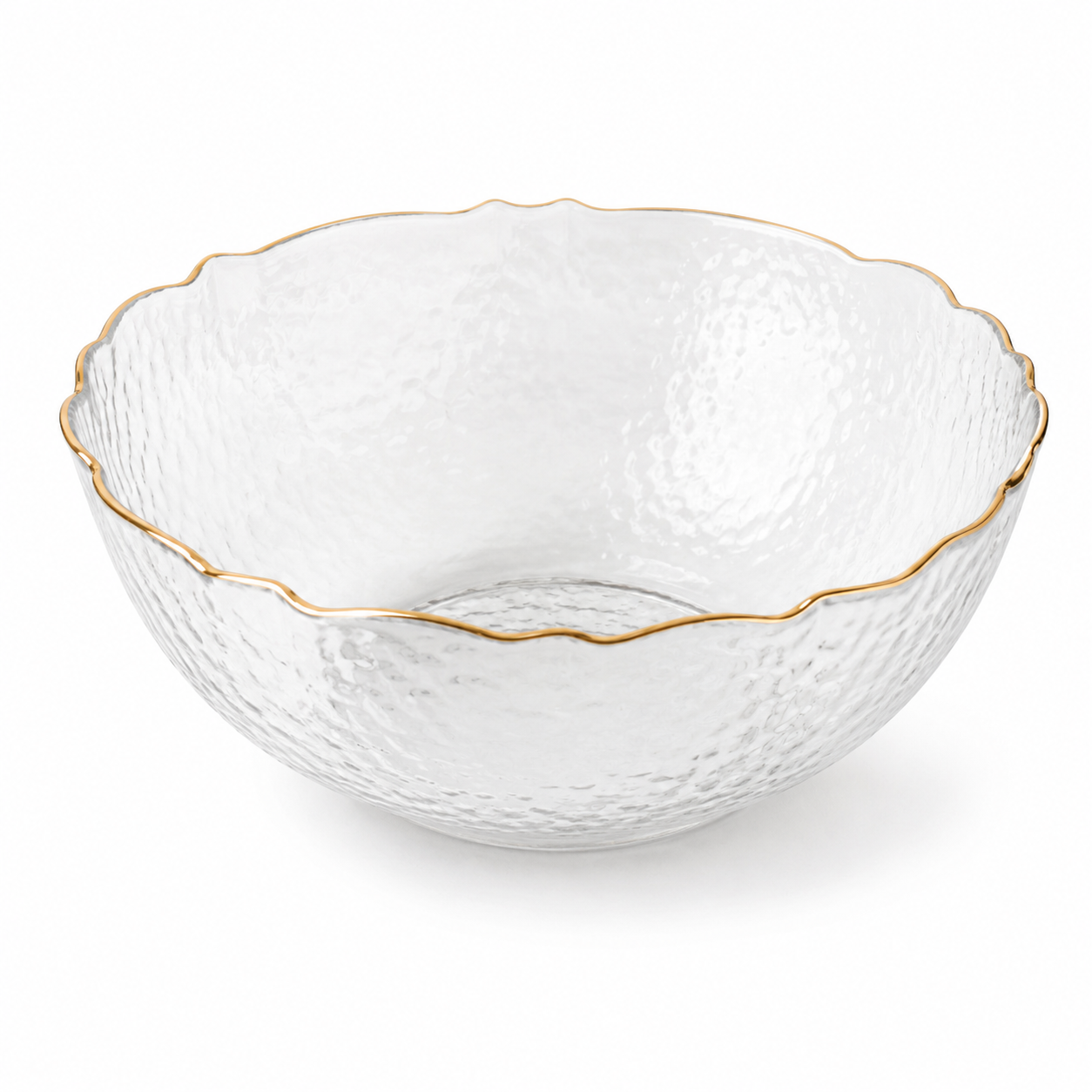 Deluxe Collection 12oz Bowls Clear/Gold 12/10's