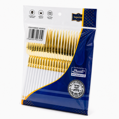 Superior Small Forks Gold White Gold 50/20's