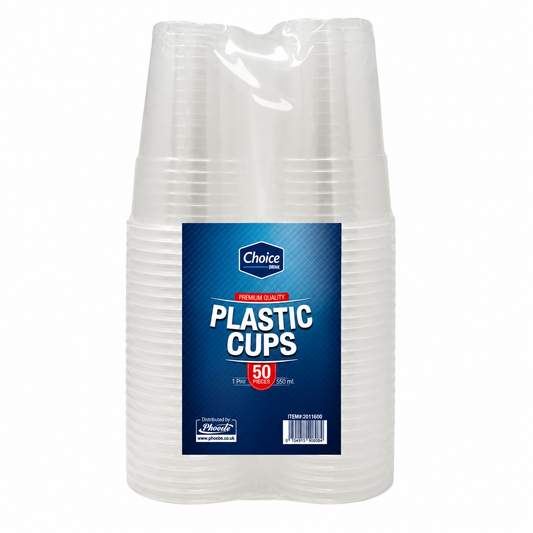 Plastic Cups "Choice Dining" Pint Cup 600cc 20/2x25's