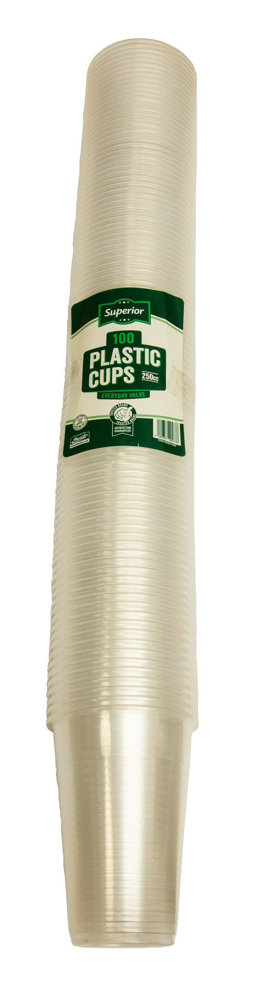 Plastic Cups Clear 250cc Clear 'Superior'