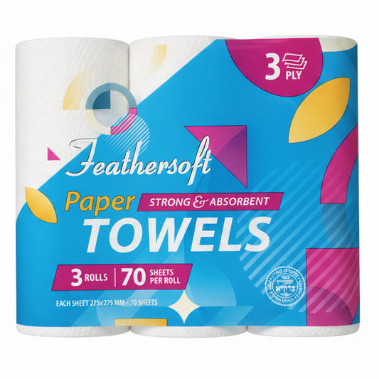 Kitchen Paper 3ply 'Feathersoft' 8/3's