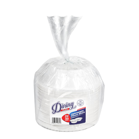 Plastic Bowls 12oz White 'Dining Plus'