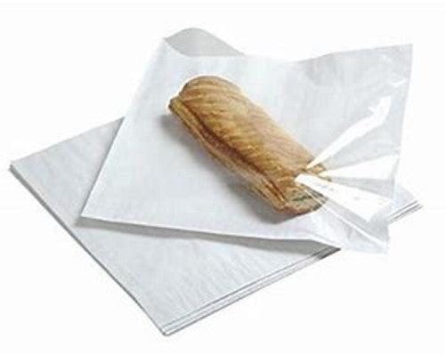 White Film Front Paper Bags 10x10" 1000/CS