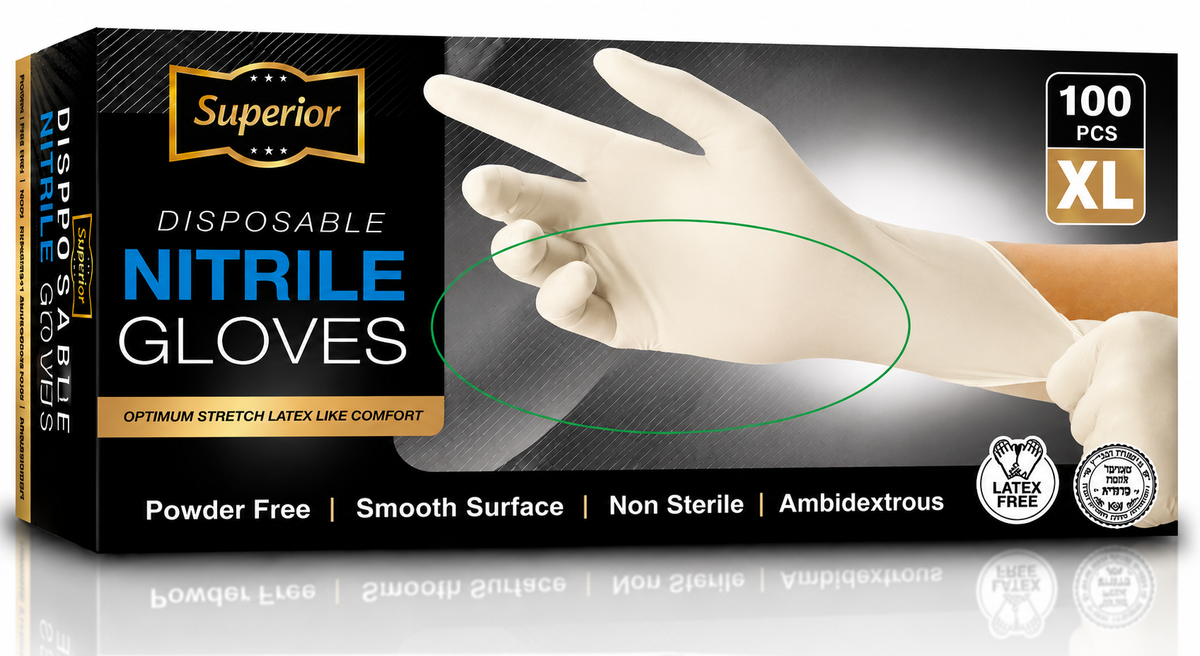 Latex Feel Gloves X-Large 'Superior' 10/100's