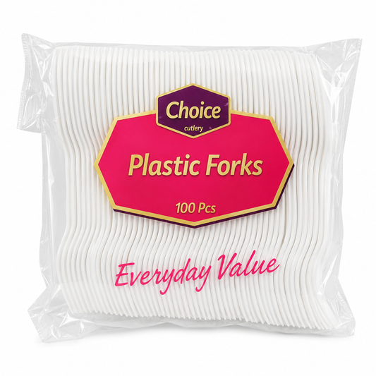 Plastic Forks White 'Choice' 20/100's