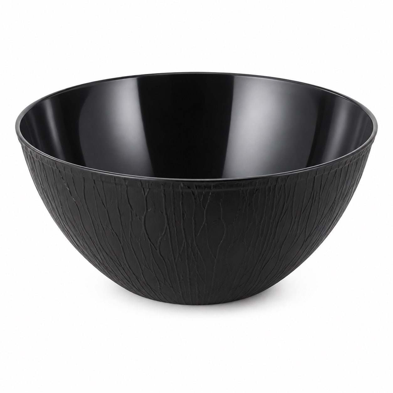 Wood Style Black Serving Bowl 9" 30oz 'Superior' 25/CS