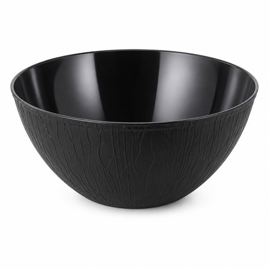 Wood Style Black Serving Bowl 9" 30oz 'Superior' 25/CS