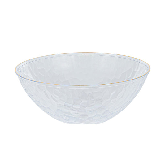 Hammered Collection 12oz Bowl Clear/Gold 'Superior' 12/10's