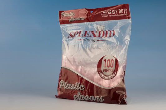 Plastic Spoons Clear Heavy Duty 'Splendid'