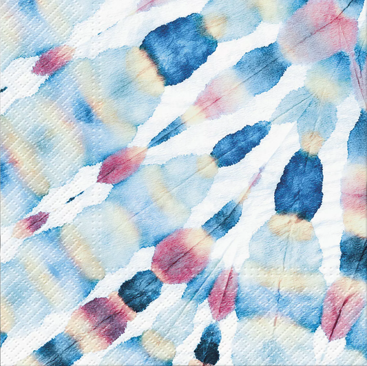 Design Napkins Tie-Die Feather 'Paw'