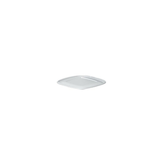 Flat Lids for Plastic Clear Square Salad Bowls 1000cc (19cmx19cm)
