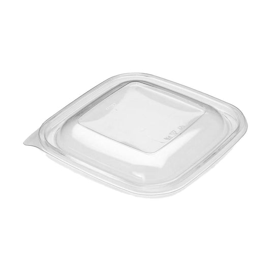 Dome Lids for Plastic Clear Square Salad Bowls 1000cc (19cmx19cm)