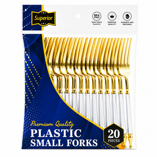 Superior Small Forks Gold Silver Gold