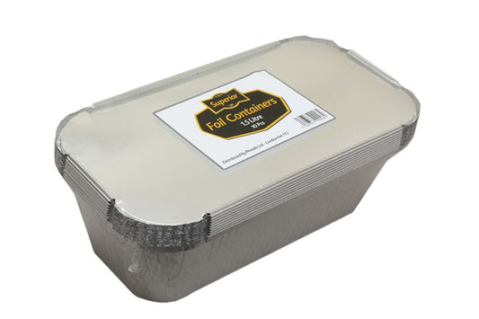 Aluminium Containers Packed 1.5 Litre 'Superior'