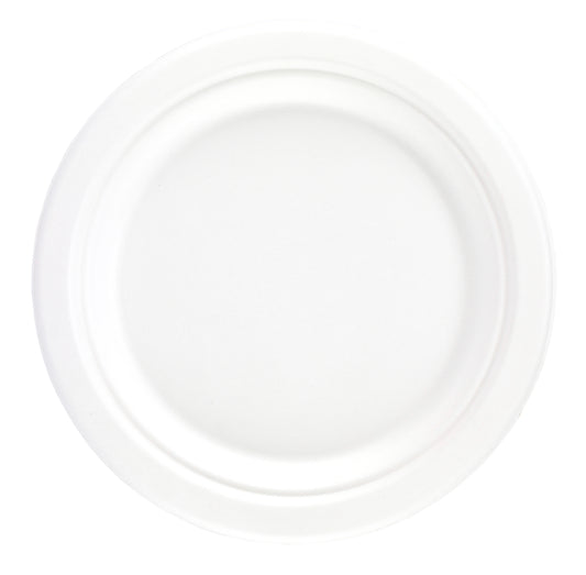 White Bagasse 10" Plates 'Ecosmart'