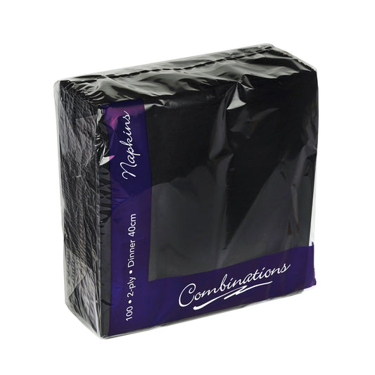 Premium Napkins Black 'Combinations'