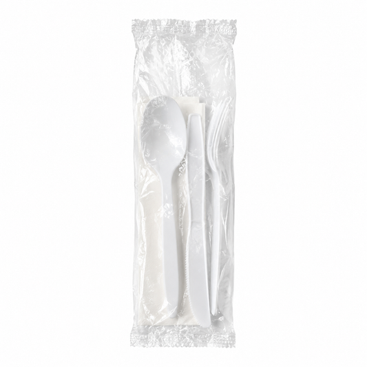 Plastic Cutlery White 4in1 250/CS