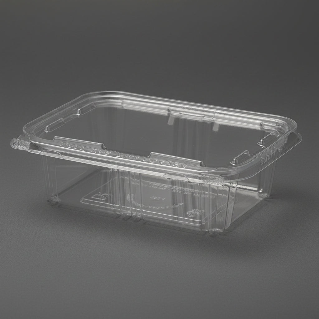 Plastic Containers 'Safety Fresh' 24oz Clear
