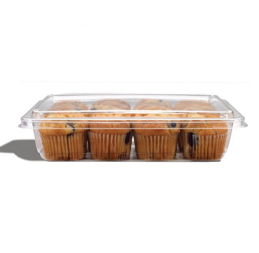 Plastic Containers "Fresh 'N' Clear" Clear Flat 32oz