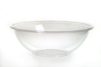 Plastic Clear Round Salad Bowls 58oz (1500cc 23cm) BOW12048 100/CS