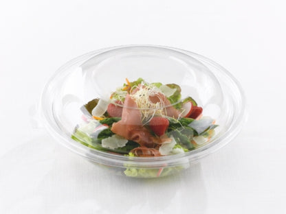 Plastic Clear Round Salad Bowls 58oz (1500cc 23cm) BOW12048 100/CS
