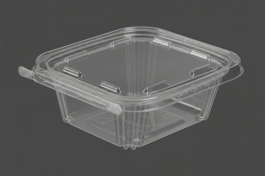 Plastic Containers 'Safety Fresh' 12oz Clear