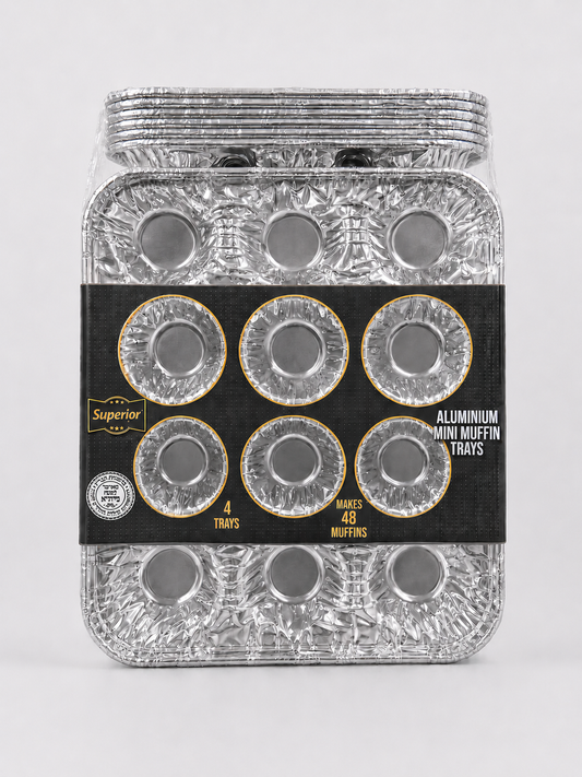 Aluminium Muffin Pans 12 Cavity 'Superior' 50/4's