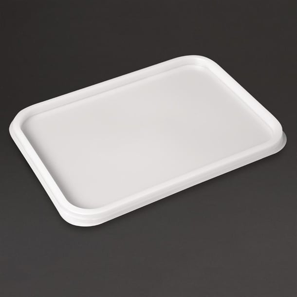Lids for Plastic Containers Rectangular Natural 2/4 Litre 380/CS